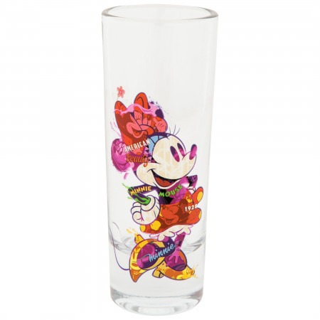 Minnie Mouse Color Collage Colored Bottom Collection Shot Glass